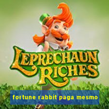 fortune rabbit paga mesmo